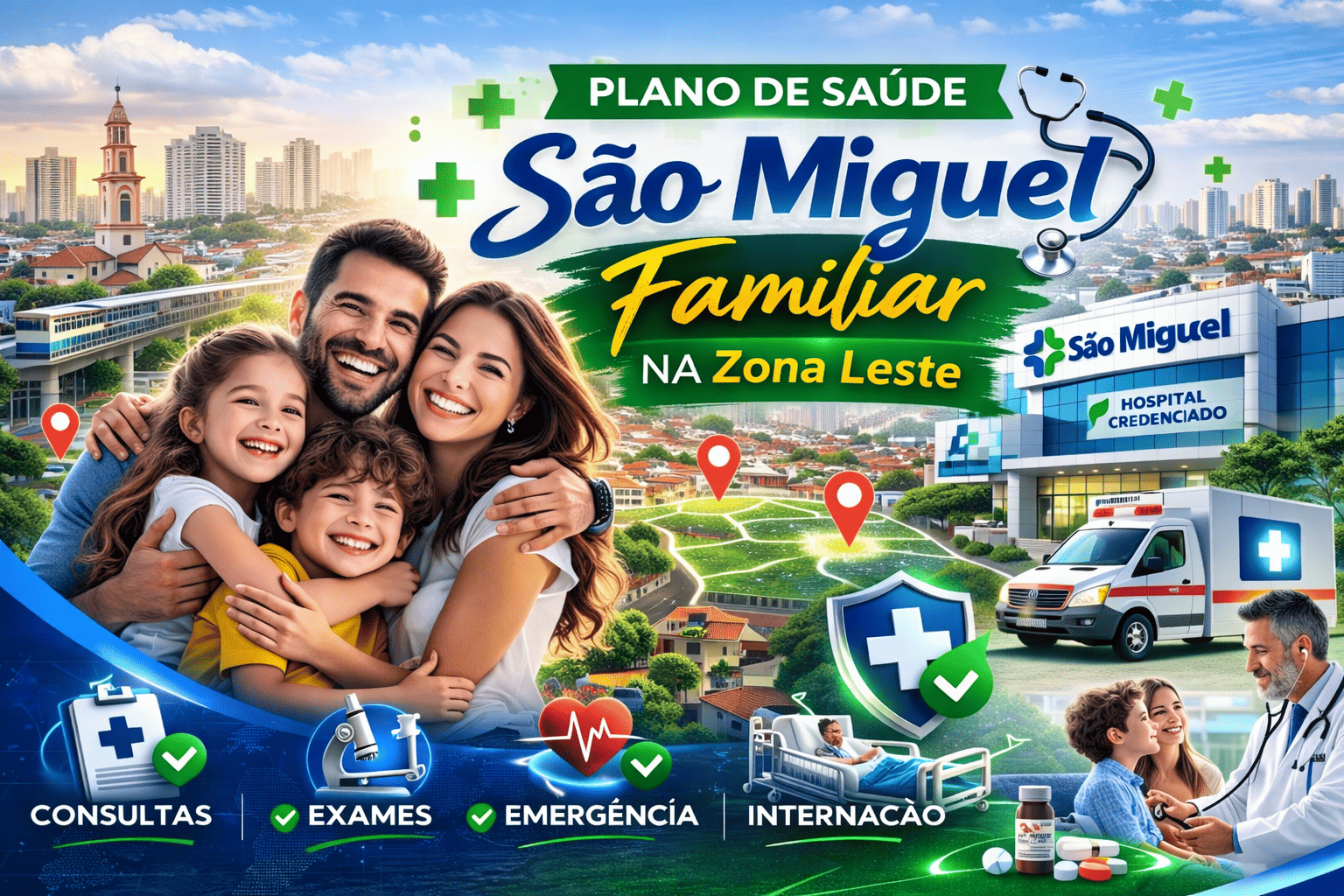 Plano de Saúde São Miguel Familiar na Zona Leste