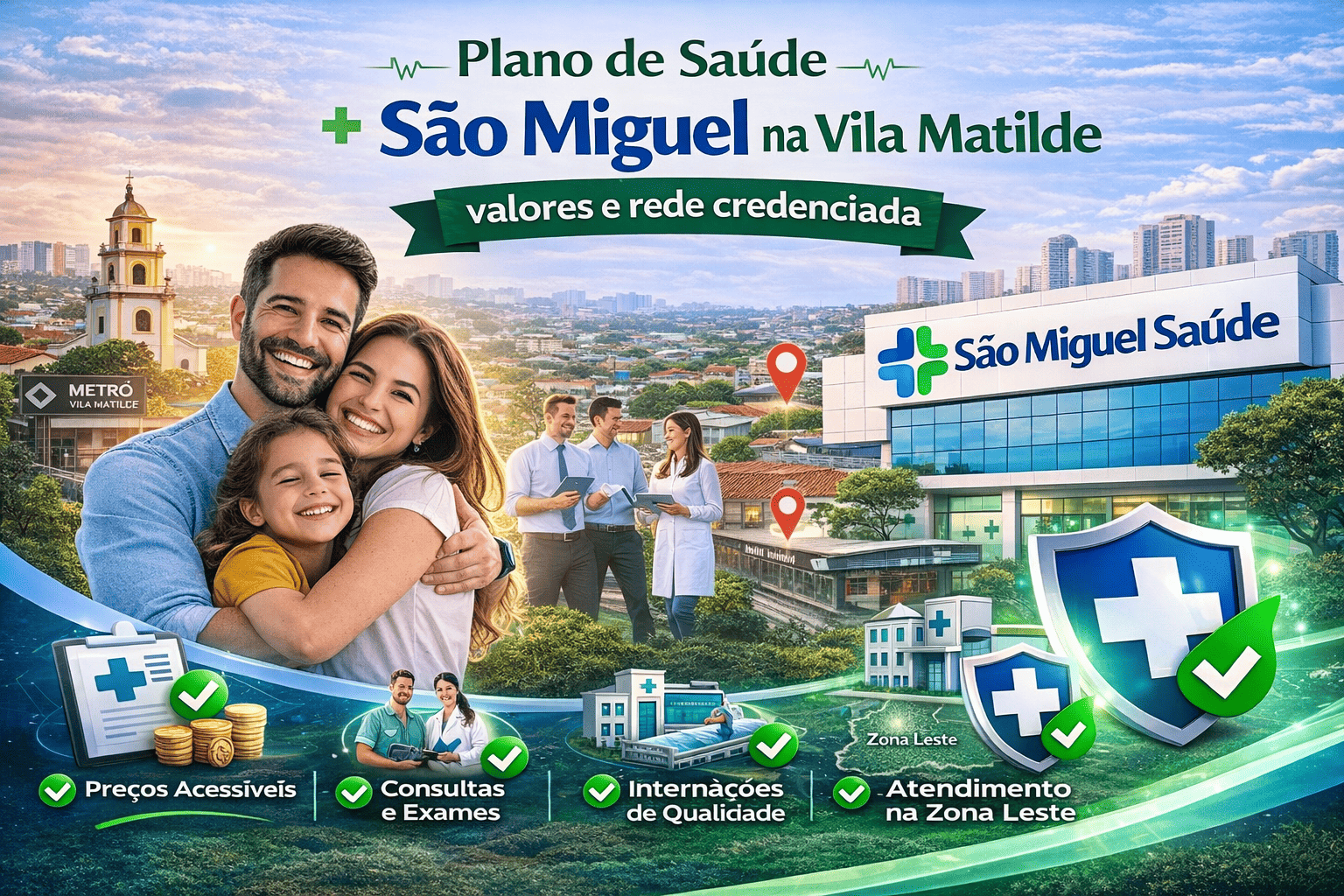 Plano de Saúde São Miguel na Vila Matilde: valores e rede credenciada
