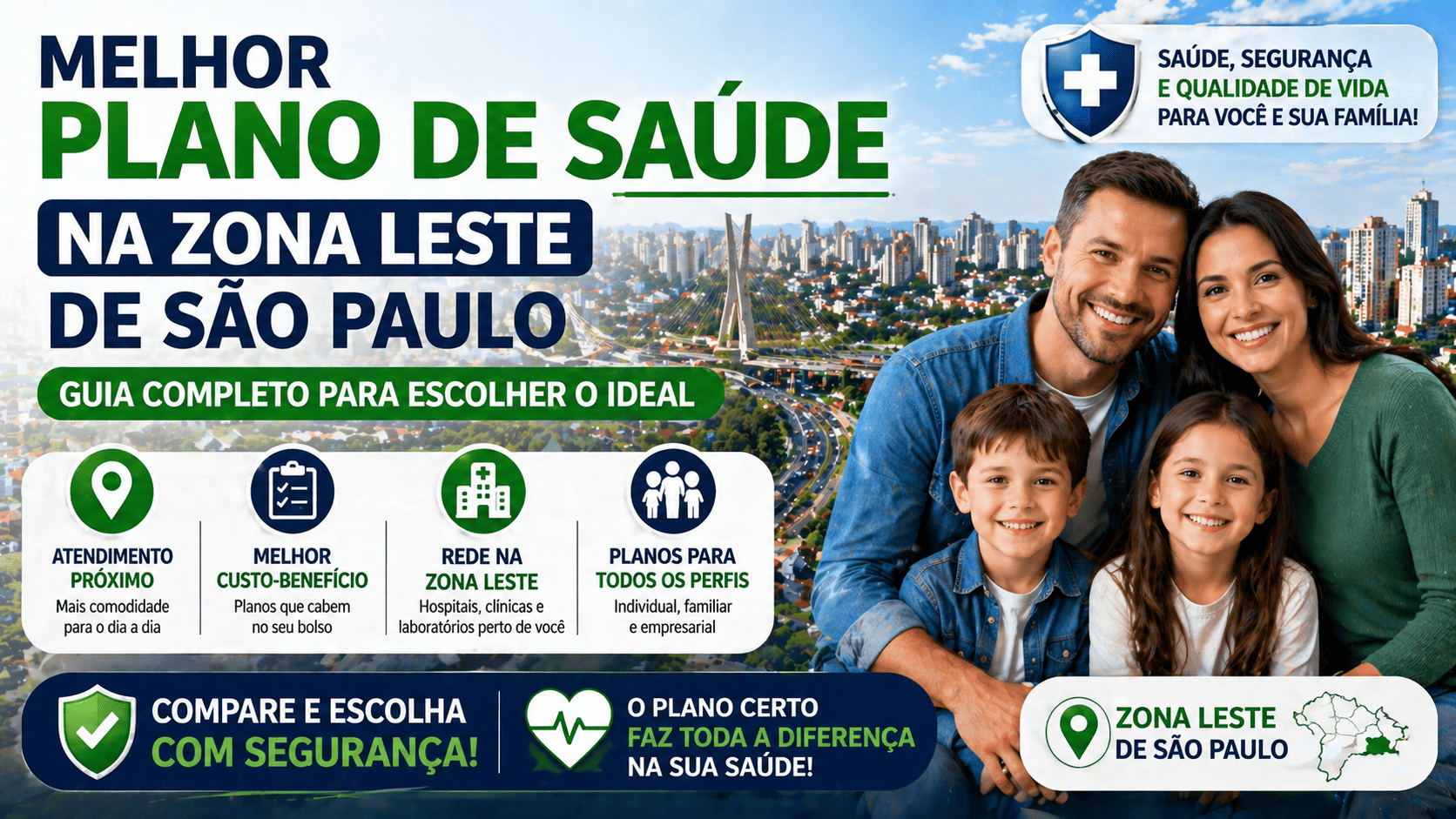 Melhor plano de saúde na zona leste de São Paulo