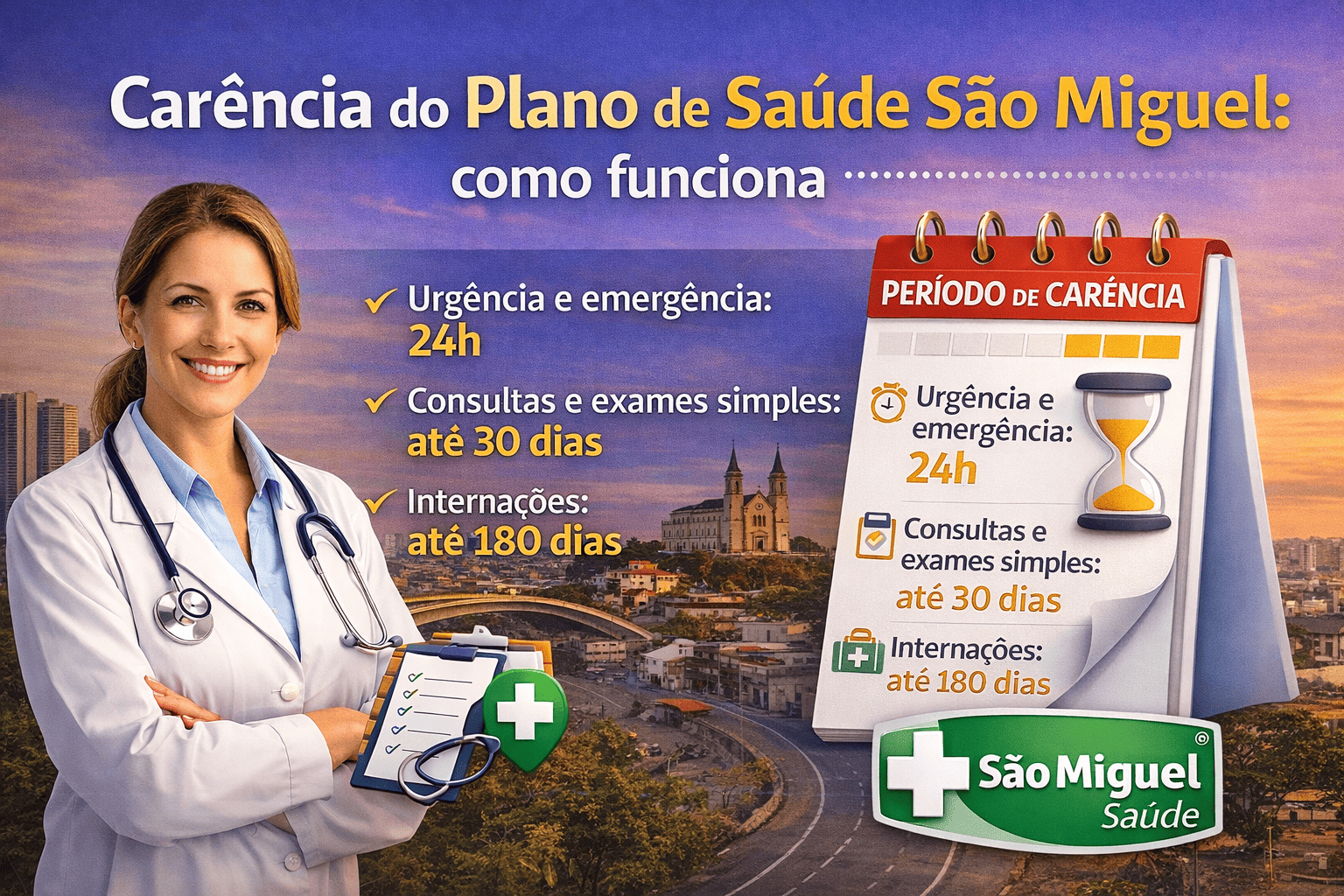 Carência do plano de saúde São Miguel