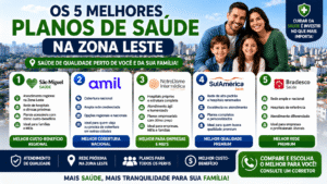 Os 5 melhores planos de saúde na zona leste