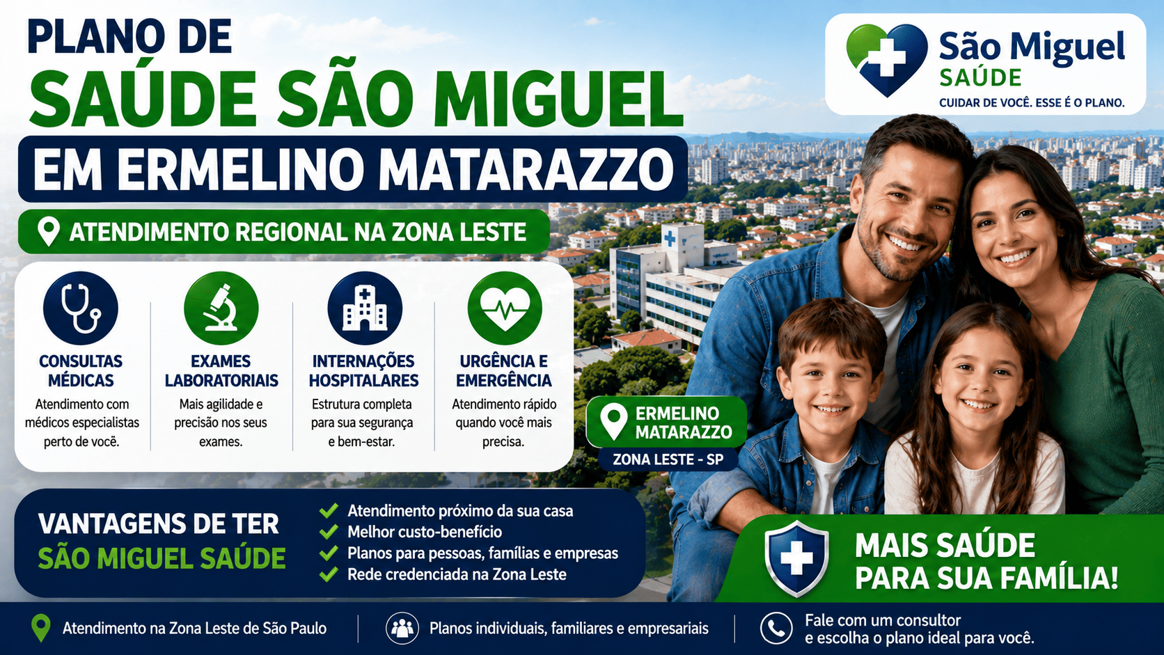 PLANO DE SAUDE SÃO MIGUEL EM ERMELINO MATARAZZO
