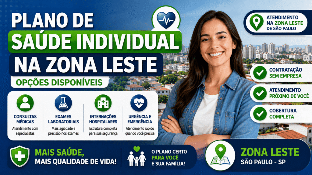 Plano de saúde individual na zona leste