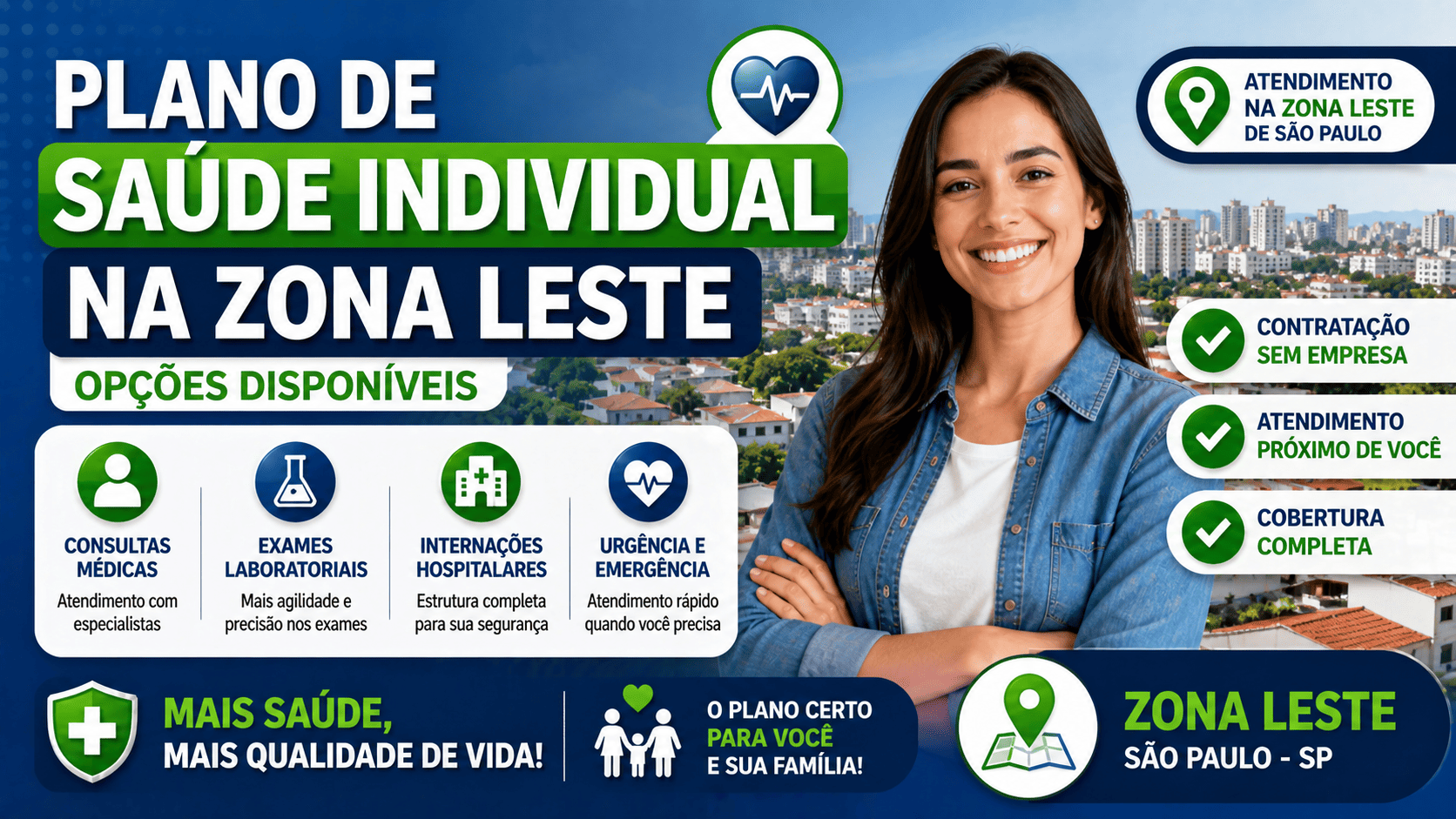 Plano de saúde individual na zona leste